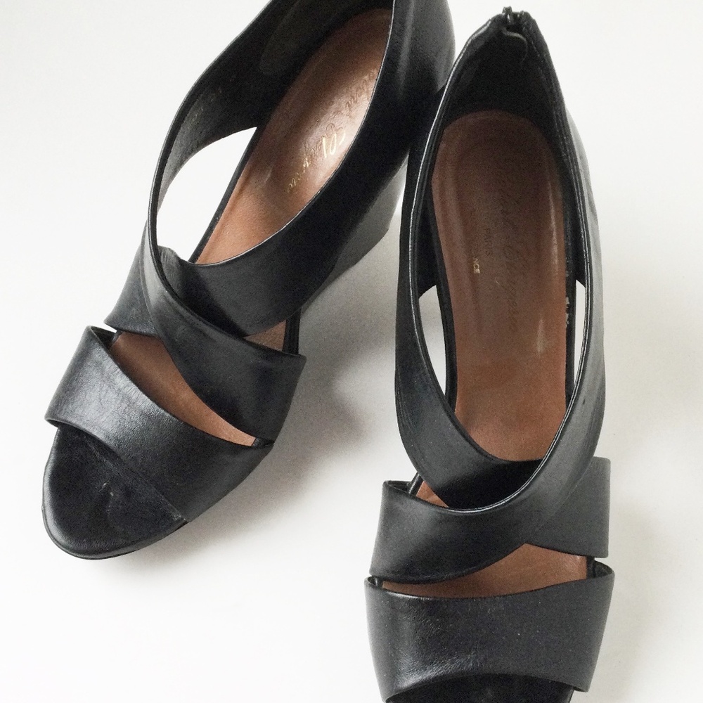Robert Clergerie wedge sandals size 8.5B